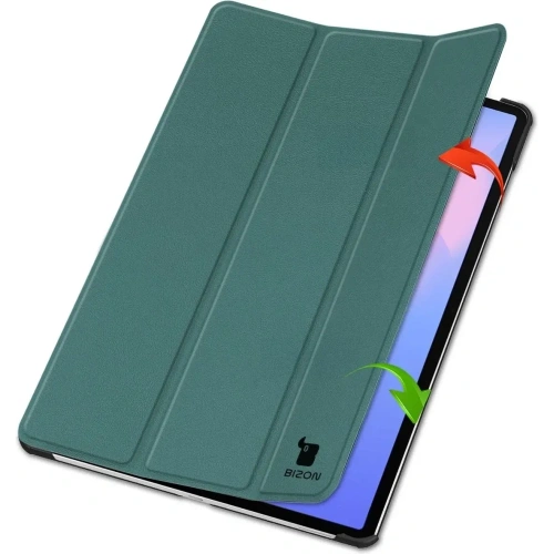 Bizon Case Tab Croc Samsung Galaxy Tab S10 FE+ Plus dark green