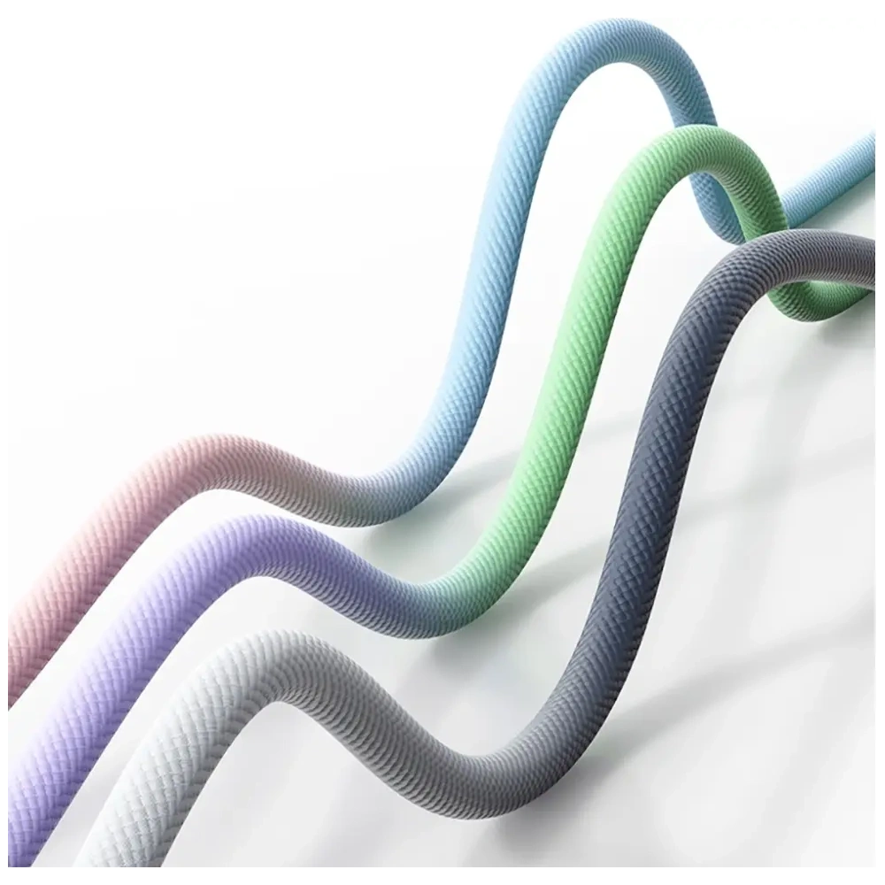 Kabel USB-C / USB-C USAMS Bicolor Series SJ756 PD 60W 1.2m czarno biały