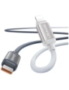 USAMS Bicolor Series SJ757 PD 30W USB-C / Lightning kabel 1,2 m černobílý