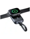 USAMS CD245 2-in-1 Wireless Charger for Apple Watch with 1200mAh Power Bank + USB-C Cable Titanium