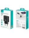 USAMS CC316 T65 30W USB-A, USB-C Gyors Töltő Fali Töltő fekete