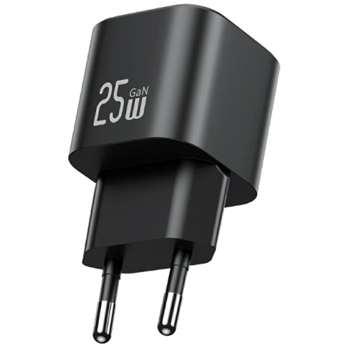 USAMS JC Series CC289 25W GaN Mini Rychlá Nabíječka USB-C černá