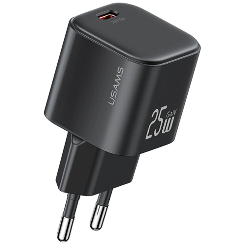 USAMS JC Series CC289 25W GaN Mini Rychlá Nabíječka USB-C černá