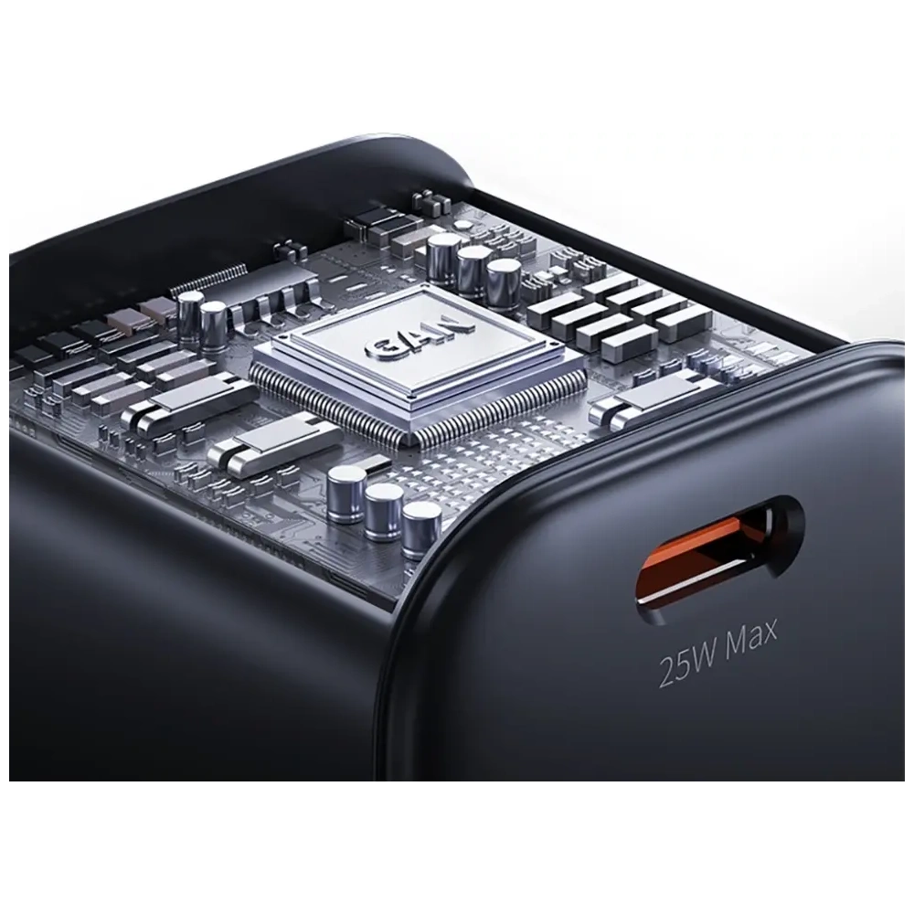 Ładowarka sieciowa USAMS JC Series CC289 25W GaN Mini Fast Charger USB-C czarny