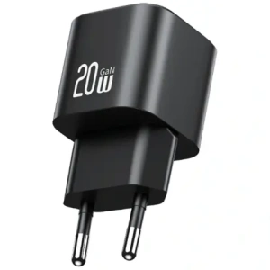 USAMS JO Series CC260 20W USB-C nástěnná nabíječka + 1m USB-C / Lightning kabel bílý