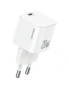 USAMS JO Series CC260 20W USB-C Nástěnný nabíječ + 1m USB-C na USB-C kabel Bílý