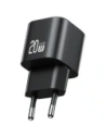 USAMS JO Series CC260 20W USB-C Nástěnný nabíječ + 1m USB-C na USB-C kabel Bílý