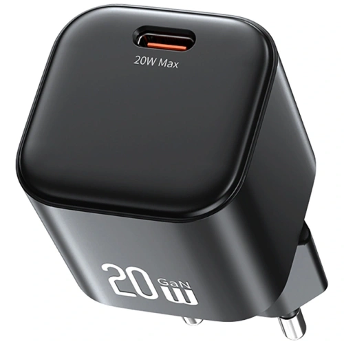 USAMS JO Series CC260 20W USB-C Nástěnný nabíječ + 1m USB-C na USB-C kabel Bílý