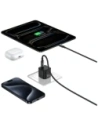 USAMS JO Series CC262 30W USB-C Nástěnný nabíječ + 1m USB-C / Lightning kabel Bílý