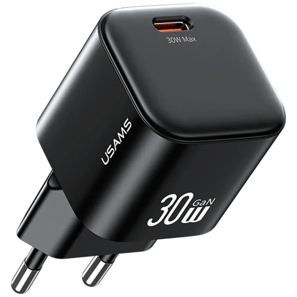 Ładowarka sieciowa USAMS JO Series CC262 30W USB-C + kabel USB-C / USB-C 1m biały