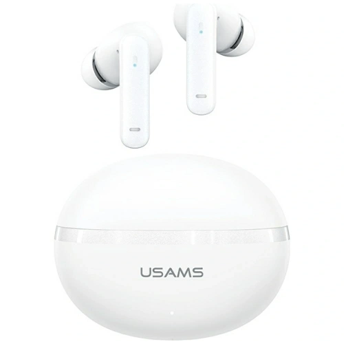 USAMS Echo E02 TWS ANC+ENC Bluetooth 5.3 Bezdrátová sluchátka do uší (bílá)