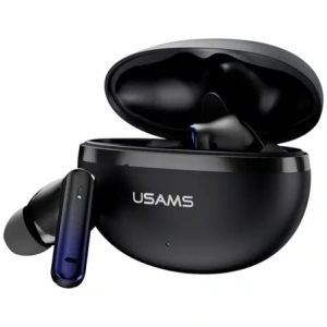 USAMS Echo E02 TWS ANC+ENC Bluetooth 5.3 Vezeték nélküli Fülhallgató (fekete)