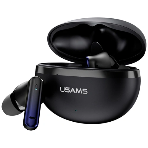 Bezprzewodowe słuchawki dokanałowe USAMS Echo E02 TWS ANC+ENC Bluetooth 5.3 (czarne)