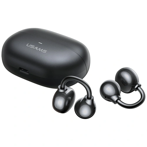 USAMS Echo R02 Bezdrátová klipsová sluchátka Bluetooth 5.3 (šedá)