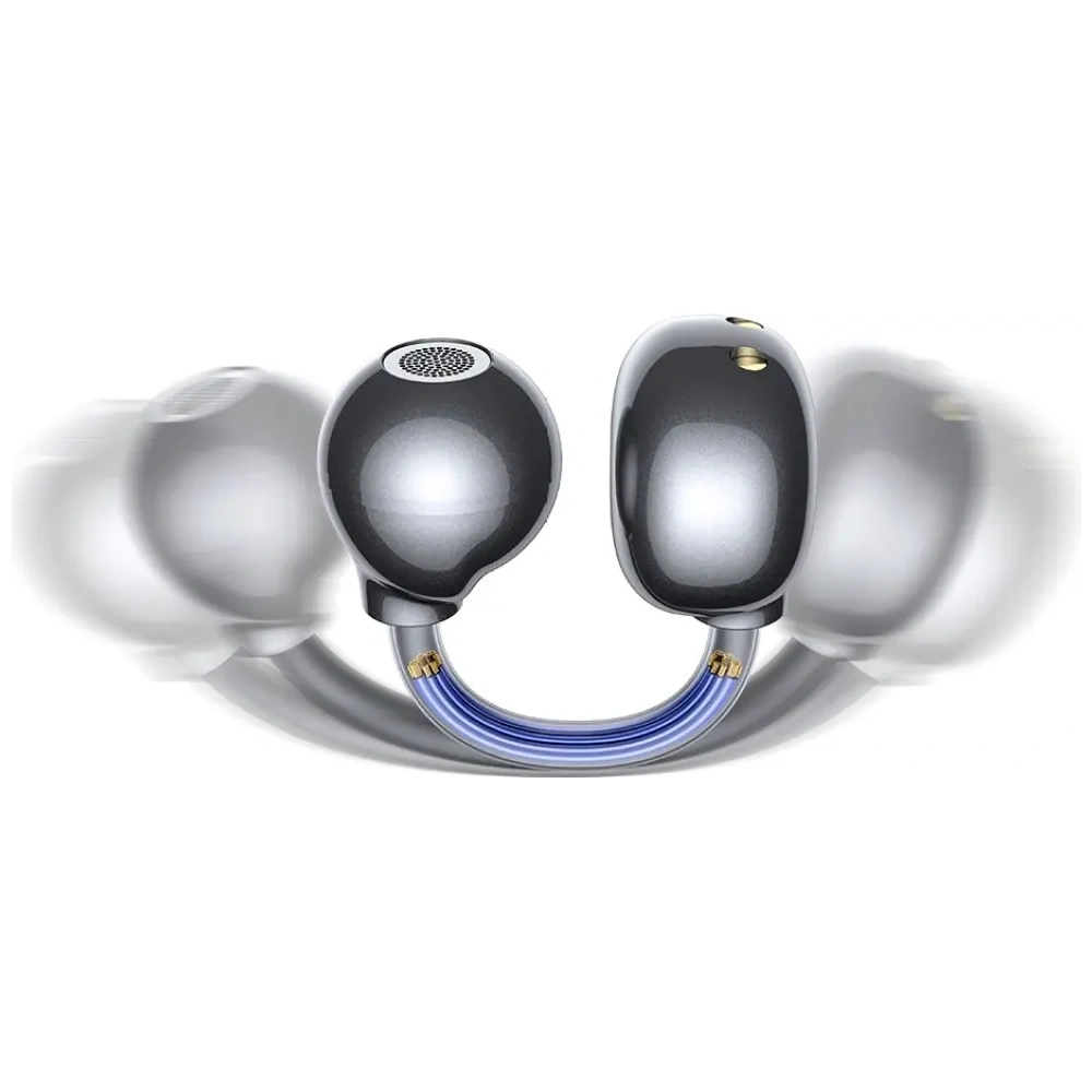 Bezprzewodowe słuchawki Clip-on USAMS Echo R02 Bluetooth 5.3 (szare)