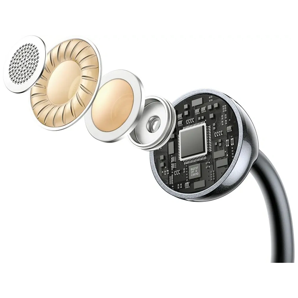 Bezprzewodowe słuchawki Clip-on USAMS Echo R02 Bluetooth 5.3 (szare)