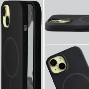 Bizon Soft Case Magnetisch für Apple iPhone 15 schwarz