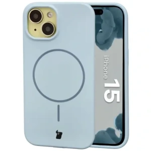 Bizon Soft Case Magnetisch für Apple iPhone 15 blau