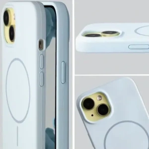 Bizon Soft Case Magnetisch für Apple iPhone 15 blau