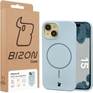 Bizon Soft Case Magnetic Apple iPhone 15 albastru