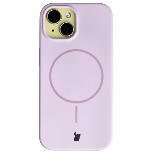 Husa Soft Case Magnetic pentru Apple iPhone 15, violet deschis