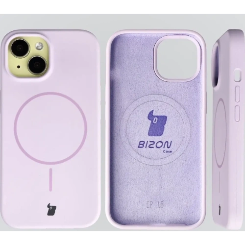 Husa Soft Case Magnetic pentru Apple iPhone 15, violet deschis