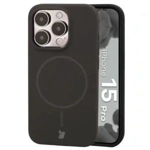 Bizon Soft Case Magnetisch für Apple iPhone 15 Pro schwarz