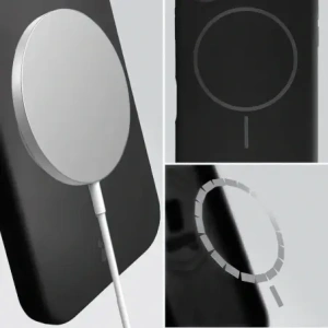 Bizon Soft Case Magnetisch für Apple iPhone 15 Pro schwarz