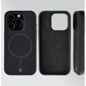 Bizon Soft Case Magnetisch für Apple iPhone 15 Pro schwarz