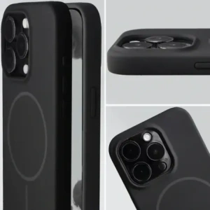 Bizon Soft Case Magnetisch für Apple iPhone 15 Pro schwarz