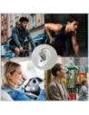 Bezprzewodowe słuchawki Open-Ear 4smarts SkyBuds OWS Bluetooth 5.4 z ekranem AI beżowy