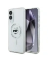 Etui Karl Lagerfeld Button Choupette Head Printed Logo MagSafe do Samsung Galaxy S25 Edge biały