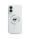 Etui Karl Lagerfeld Button Choupette Head Printed Logo MagSafe do Samsung Galaxy S25 Edge biały