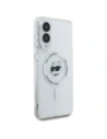 Etui Karl Lagerfeld Button Choupette Head Printed Logo MagSafe do Samsung Galaxy S25 Edge biały