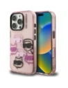 Etui Karl Lagerfeld IML Multi K&C Head Pattern do Apple iPhone 16 Pro Max różowy