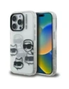 Etui Karl Lagerfeld IML Multi K&C Head Pattern do Apple iPhone 16 Pro przezroczysty