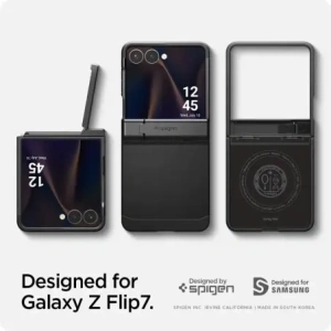Spigen Tough Armor Pro Mag MagSafe Samsung Galaxy Z Flip 7 Schwarz