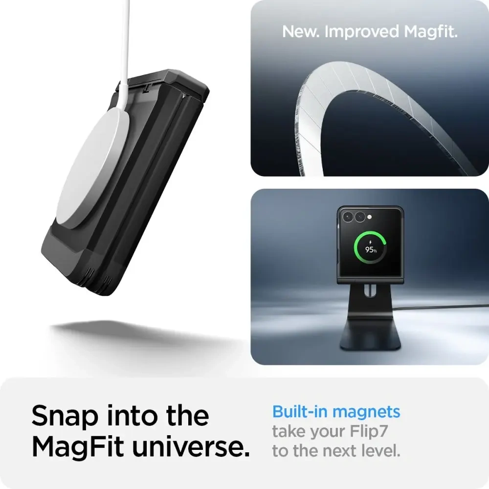 Etui Spigen Tough Armor Pro Mag MagSafe do Samsung Galaxy Z Flip 7 Black