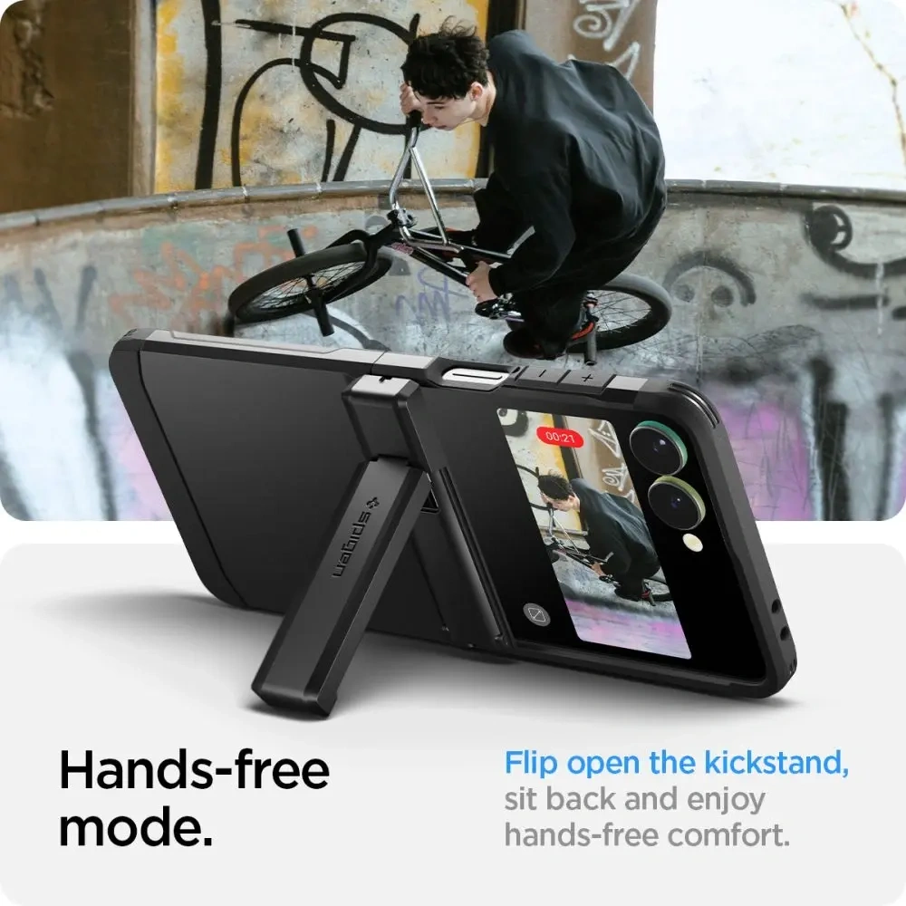 Etui Spigen Tough Armor Pro Mag MagSafe do Samsung Galaxy Z Flip 7 Black