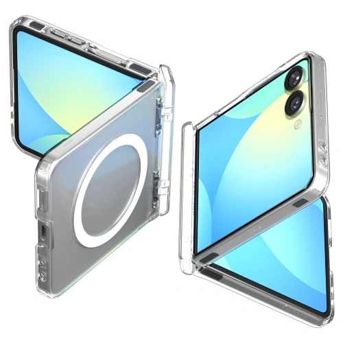 Spigen Ultra Hybrid Pro Mag MagSafe Samsung Galaxy Z Flip 7 Čirý/bílý