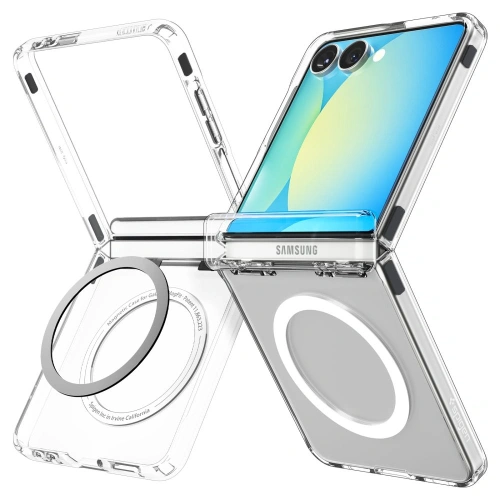 Spigen Ultra Hybrid Pro Mag MagSafe Samsung Galaxy Z Flip 7 Čirý/bílý