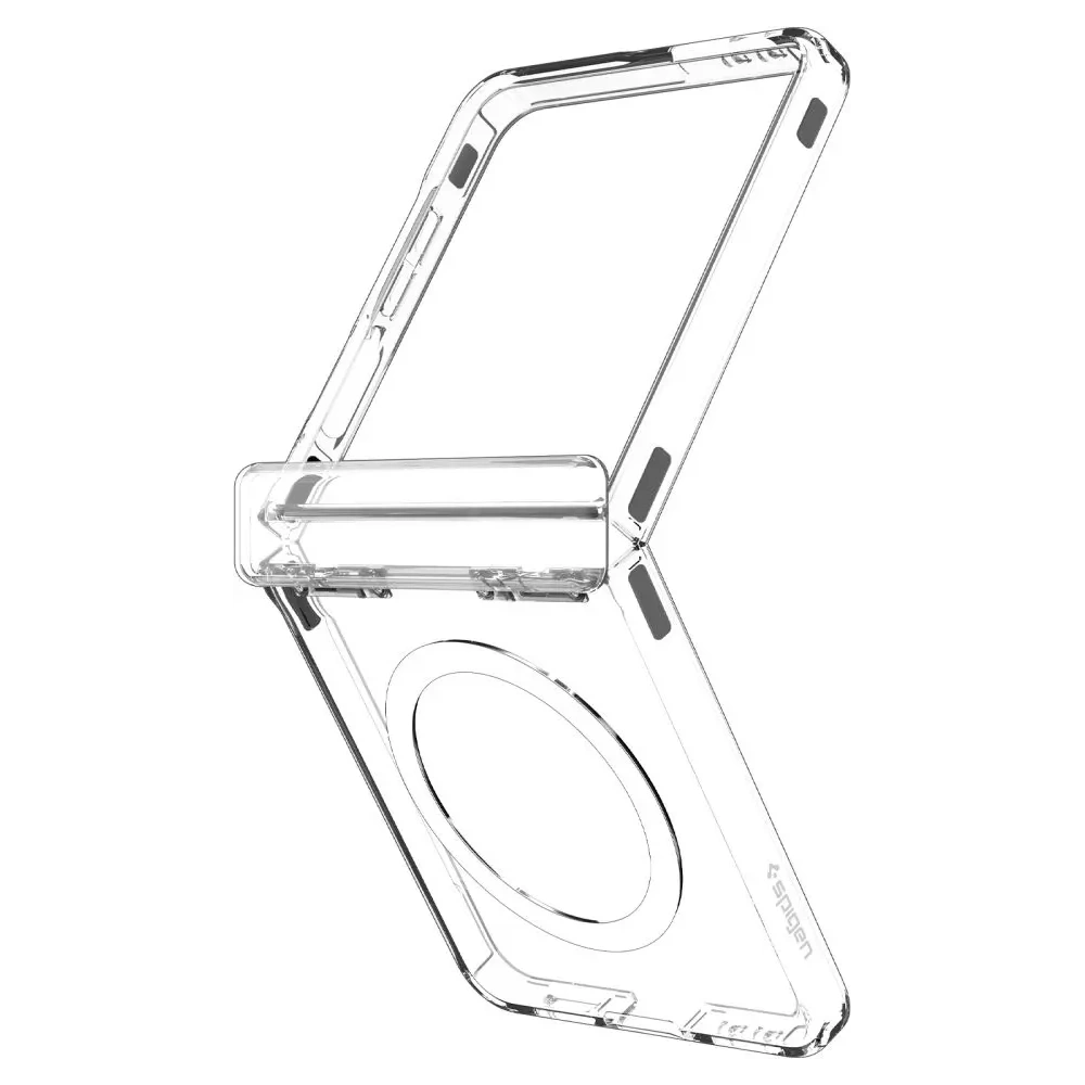 Etui Spigen Ultra Hybrid Pro Mag MagSafe do Samsung Galaxy Z Flip 7 Clear/white