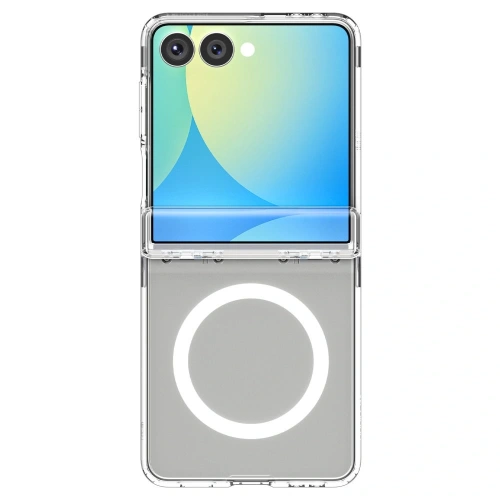 Spigen Ultra Hybrid Pro Mag MagSafe Samsung Galaxy Z Flip 7 Clar/Alb