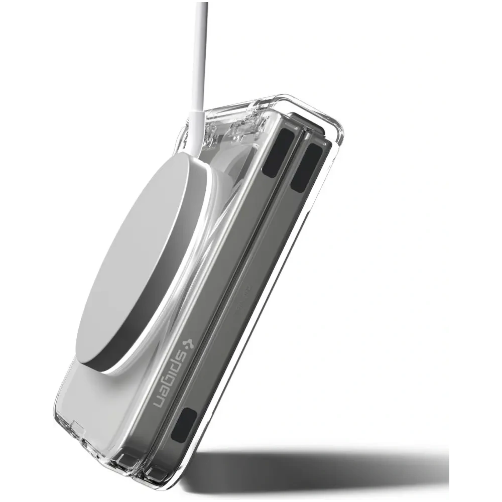 Etui Spigen Ultra Hybrid Pro Mag MagSafe do Samsung Galaxy Z Flip 7 Clear/white