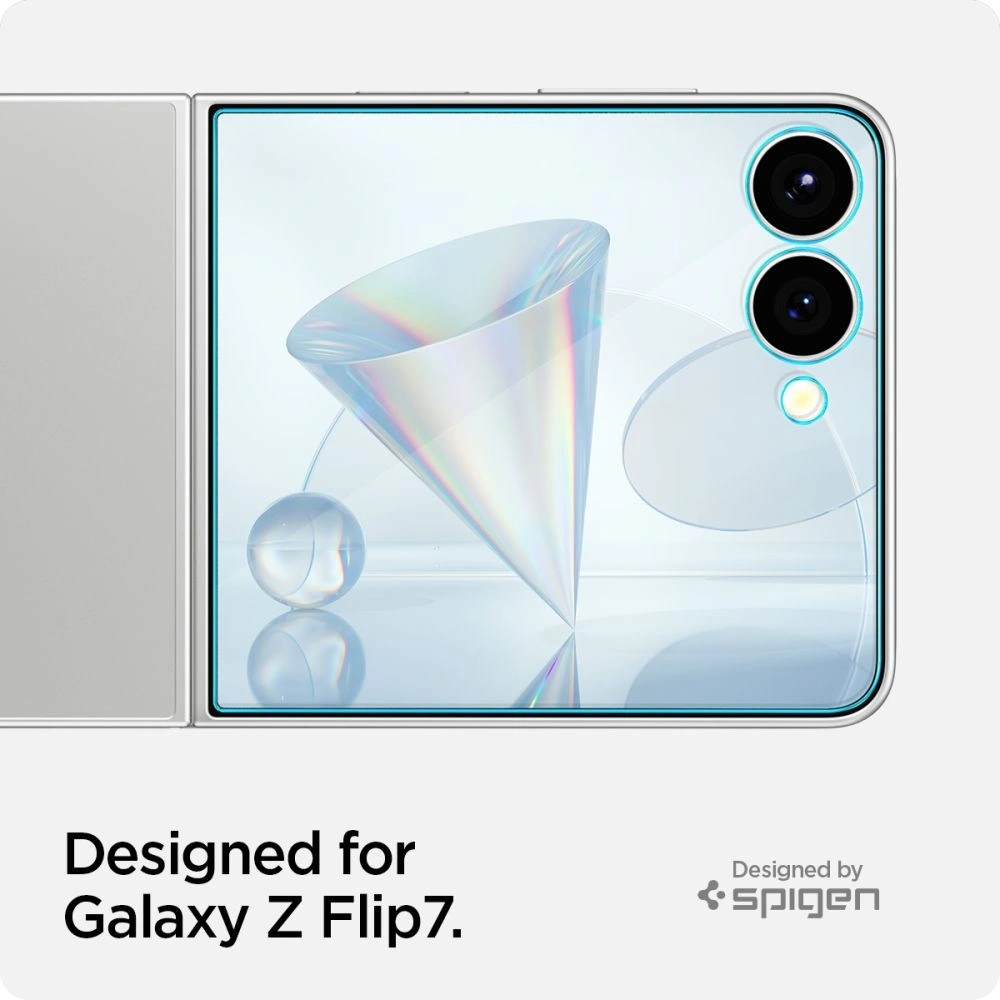 Szkło hartowane Spigen Glas.tr ez Fit HD do Samsung Galaxy Z Flip 7 Clear [2 PACK]