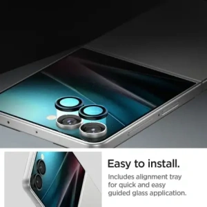 Spigen Optik Pro HD Sklo.tr ez Fit Ochrana Kamery Samsung Galaxy Z Flip 7 Černá [2 BALENÍ]