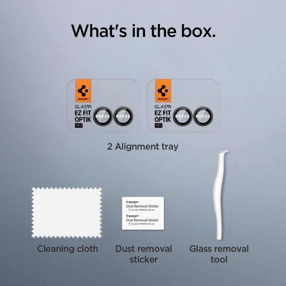 Szkło hartowane na aparat Spigen Optik Pro HD Glas.tr ez Fit Camera Protector do Samsung Galaxy Z Flip 7 Black [2 PACK] 