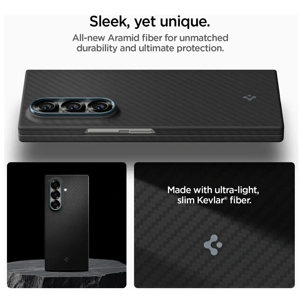 Etui Spigen Airskin Aramid do Samsung Galaxy Z Fold 7 Black