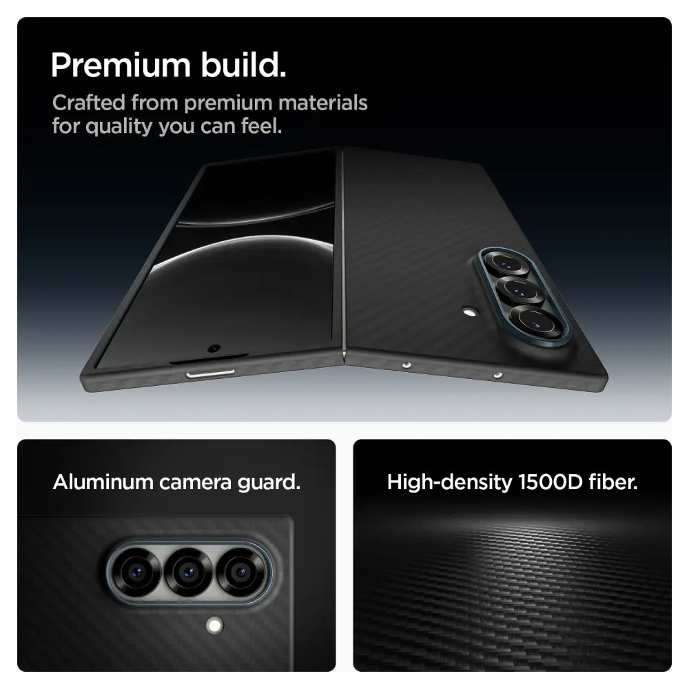 Etui Spigen Airskin Aramid do Samsung Galaxy Z Fold 7 Black