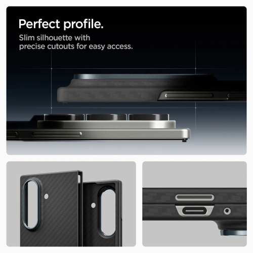 Spigen Airskin Aramid Samsung Galaxy Z Fold 7 Schwarz